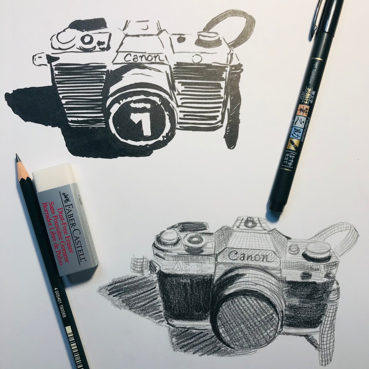 Drawing a Camera Using Linear Perspective with @AdrienneHodgeArt